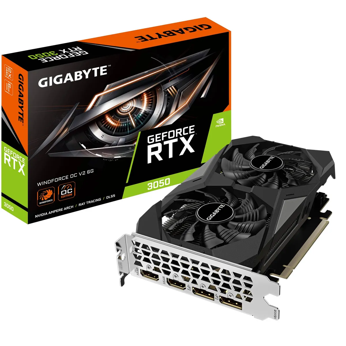 Tarjetas de Video GIGABYTE GV-N3050WF2OCV2-6GD