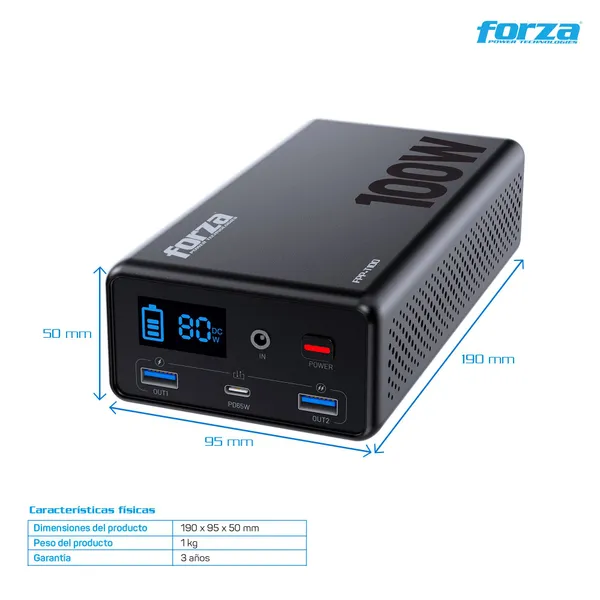Power bank FORZA FPP-T100