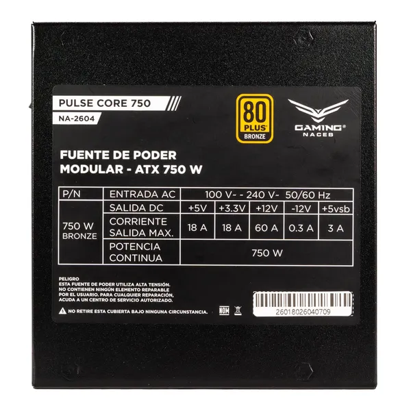 Fuentes de Poder Gaming Naceb Gaming Fuente de Poder